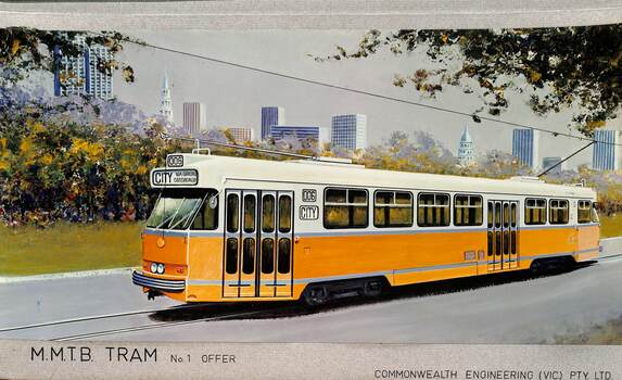 Comeng - All Electric Trams - Tender document - illustration