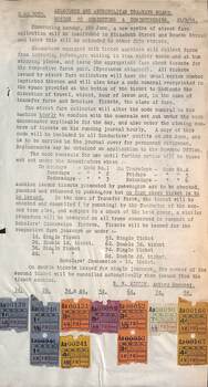 Ultimate ticket machine - notice of 31/5/1951