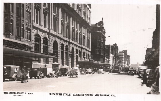 "Elizabeth Street looking north Melbourne"