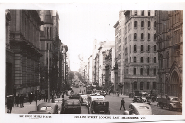 "Collins Street Looking East Melbourne"