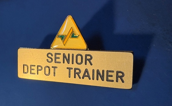 Senior depot trainer badge.