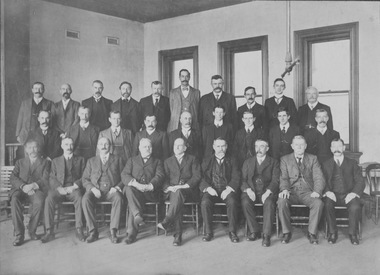 Photograph - Melbourne Tramway and Omnibus Company Administrative Officers Head Office c1914, c1914