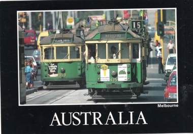 Trams 919 and 425  Swanston St