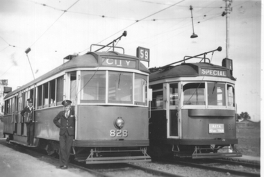 Trams 828 & 881 Essendon Aerodrome