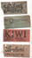 Set of four tram tickets - rear adverts.