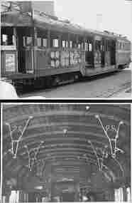 Fire damaged W2 class tramcar