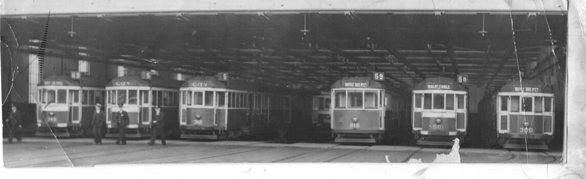 Malvern depot - "idle trams"