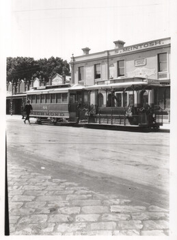 Cable trams - Bridge Road Richmond terminus - vertical view