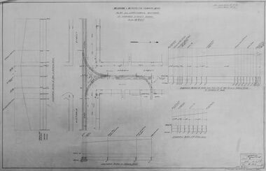 "Plan and Longitudinal sections of Howard Street Siding"