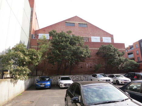 Howard St North Melbourne - a cable tram car house or depot - rear