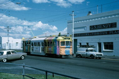 Advertising tram W7 1024 East Malvern