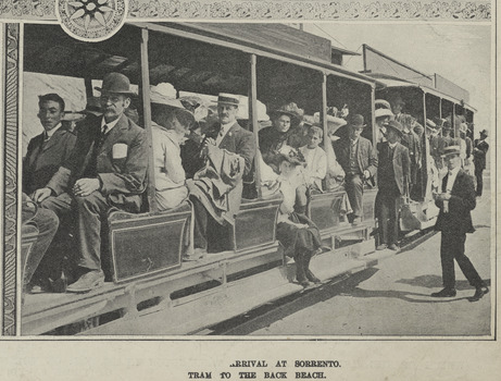 "Arrival at Sorrento - tram to the back beach"