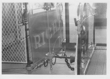 Photograph - Cable tram coupling equipment, K McCarthy