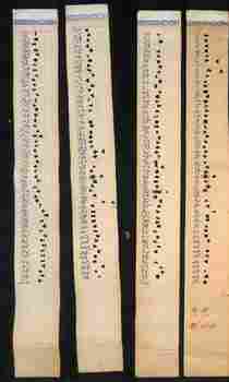 Essendon Depot - ticket punch marks = set 1 of 2