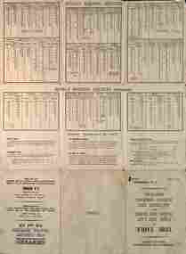 Ephemera, Melbourne & Metropolitan Tramways Board (MMTB), "Timetable of first and last trams and buses also All-night and Sunday morning services", May 1943