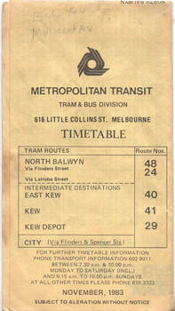 Route 48 timetable 