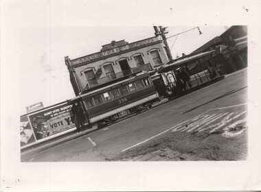 Cable tram 336 and Abbotsford Hotel