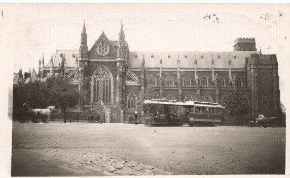 St Patricks cathedral and cable tram