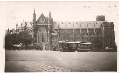 St Patricks cathedral and cable tram