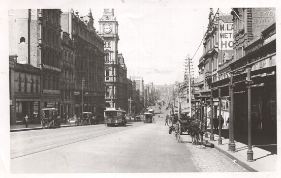 Bourke St looking east from near Queen Street