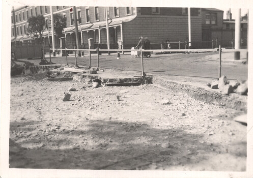 Demolition of cable tram track - 1