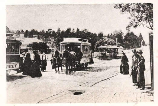 Victoria Bridge horse and cable trams