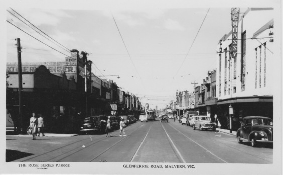 M&MTB W class tram in Glenferrie Rd, Malvern