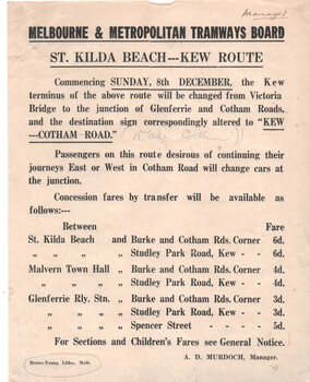 St Kilda Beach - Kew Route