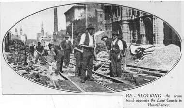 "Re-Blocking the tram track"