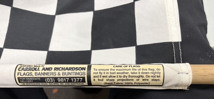  Racing chequered flag - flag maker lable