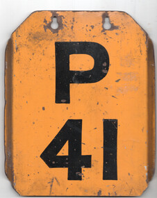 Run Number Plate - Preston P41