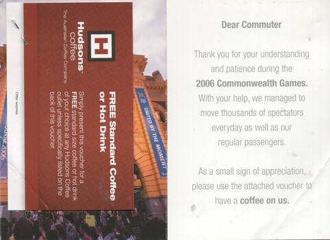 Thank you - free coffee voucher