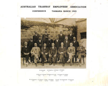 Photograph, J J N Barnett, "ATEA Conference Tasmania March 1929", March 1929