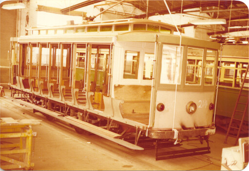 Trams X2 676 and V 214 Preston Workshops - 4