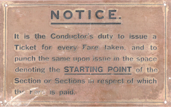 "Notice it is the Conductor's Duty....."