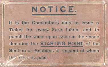 "Notice it is the Conductor's Duty....."