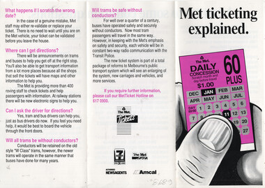 "60 Plus Met ticketing explained"