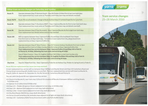 "Tram service changes" - Grand Prix - part 1