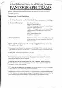 "Pantograph Trams" page 1 