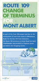 "Route 109 - change of terminus for Mont Albert"
