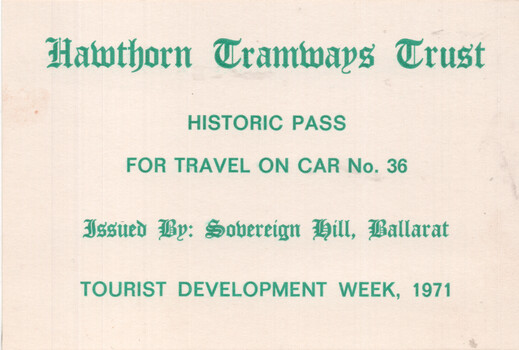 Ticket - HTT - car 36