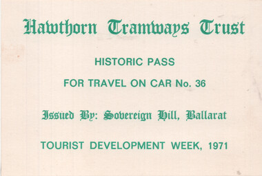 Ticket - HTT - car 36