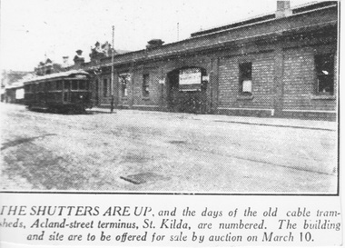 Acland St Car Shed for auction