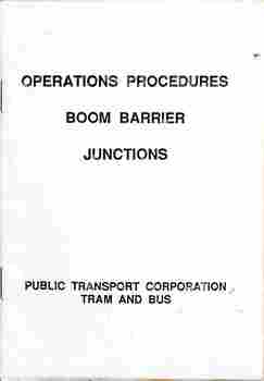 "Operations Procedures Boom Barrier Junctions"