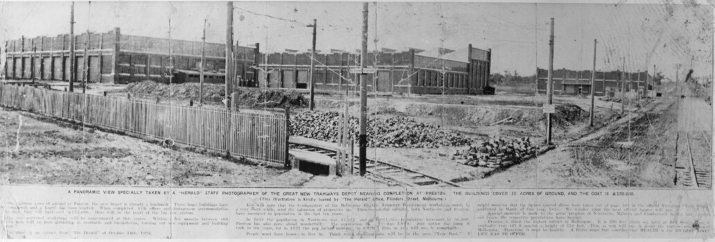 Preston Workshops construction