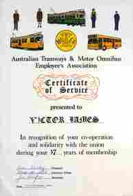 ATMOEA Certificate of Service - Victor James