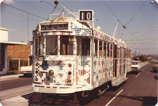 Transporting Art tram 384, Gilbert Road