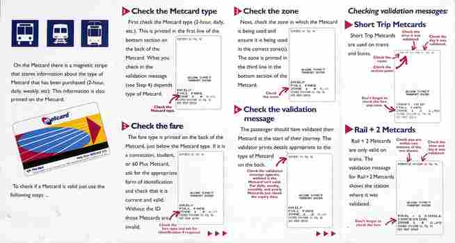 "4 steps to check valid Metcards"
