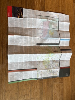 Melbourne's Public Transport Map" - unfolded.