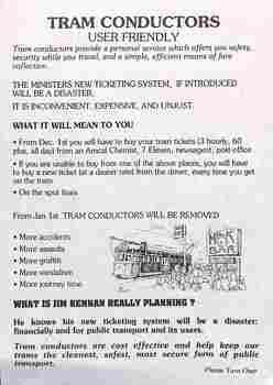 Tram conductors - user friendly